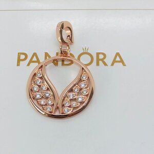 ✨🔥Pandora ME Rose Gold Burning Wings Medallion Charms